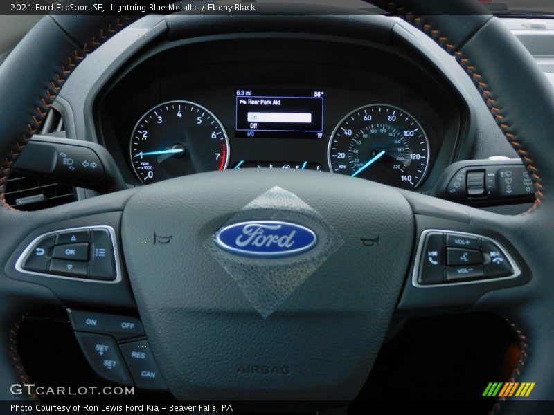 Lightning Blue Metallic / Ebony Black 2021 Ford EcoSport SE