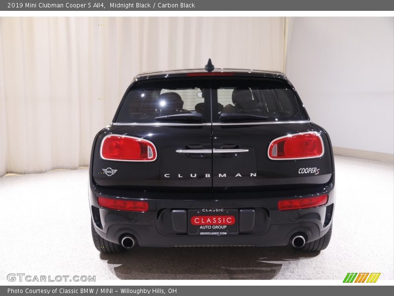 Midnight Black / Carbon Black 2019 Mini Clubman Cooper S All4