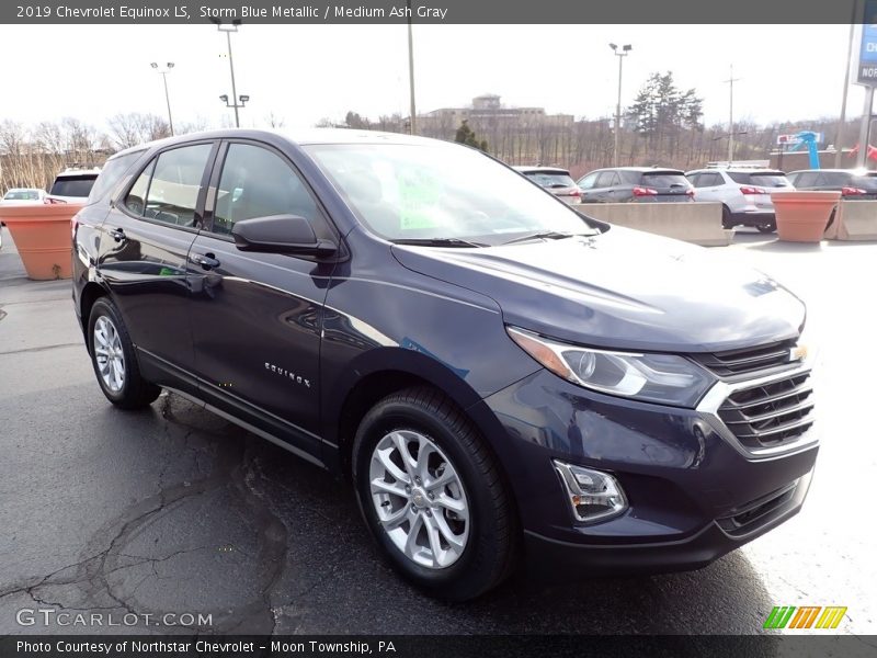 Storm Blue Metallic / Medium Ash Gray 2019 Chevrolet Equinox LS