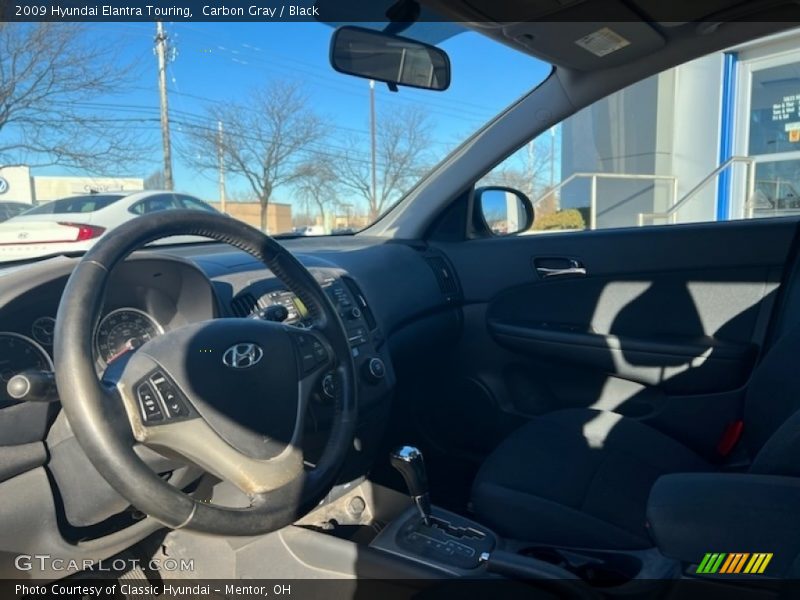 Carbon Gray / Black 2009 Hyundai Elantra Touring