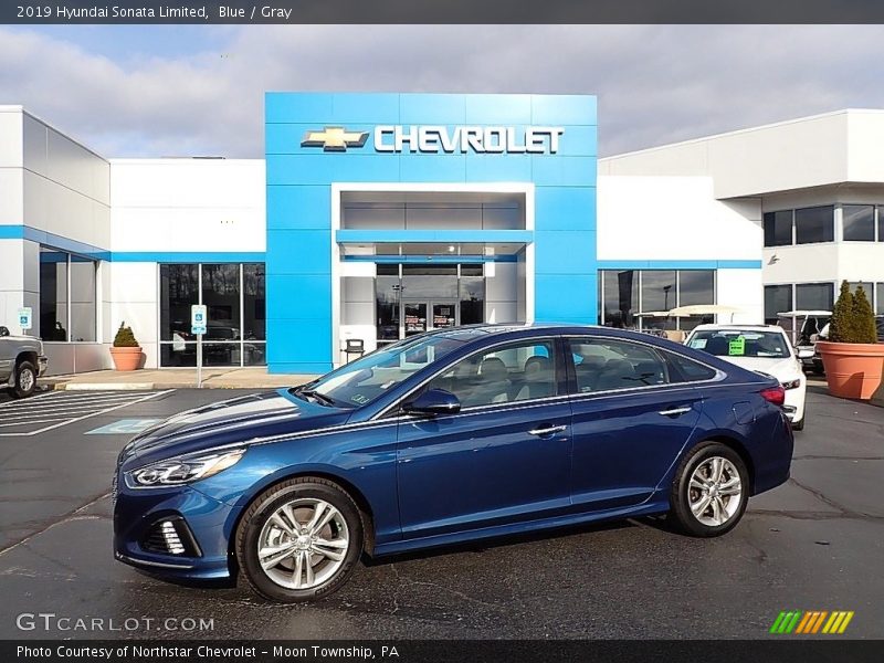 Blue / Gray 2019 Hyundai Sonata Limited