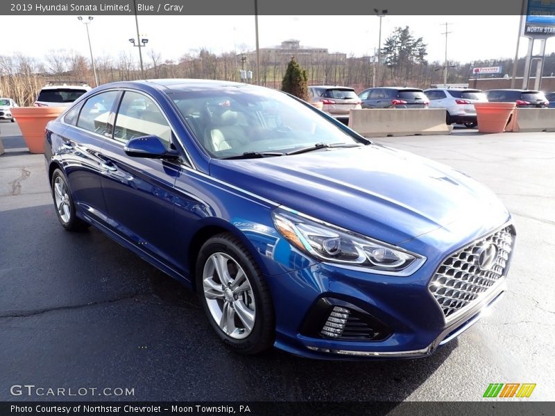 Blue / Gray 2019 Hyundai Sonata Limited