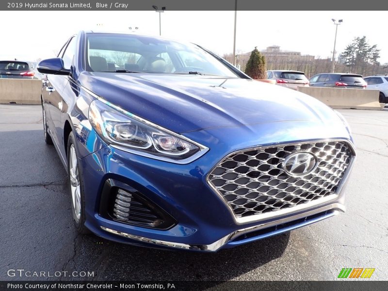 Blue / Gray 2019 Hyundai Sonata Limited