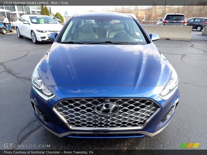 Blue / Gray 2019 Hyundai Sonata Limited