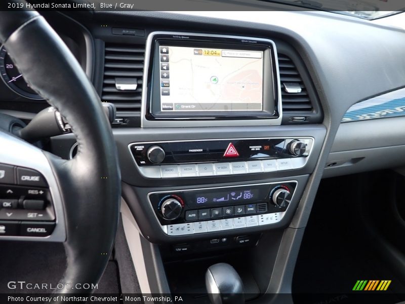 Blue / Gray 2019 Hyundai Sonata Limited