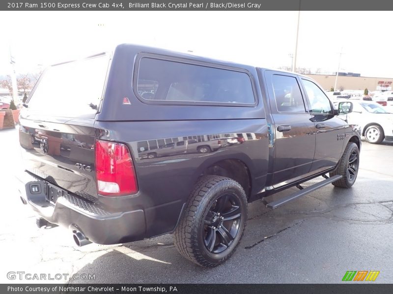 Brilliant Black Crystal Pearl / Black/Diesel Gray 2017 Ram 1500 Express Crew Cab 4x4