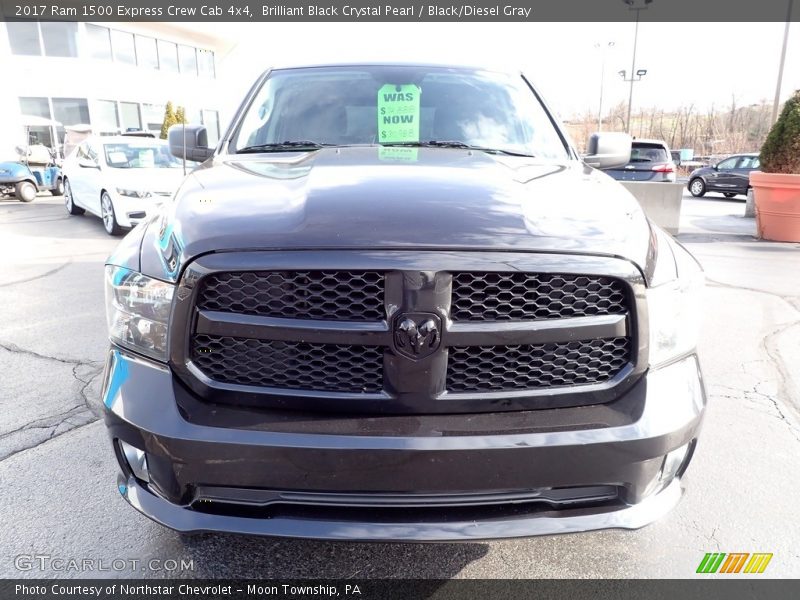 Brilliant Black Crystal Pearl / Black/Diesel Gray 2017 Ram 1500 Express Crew Cab 4x4