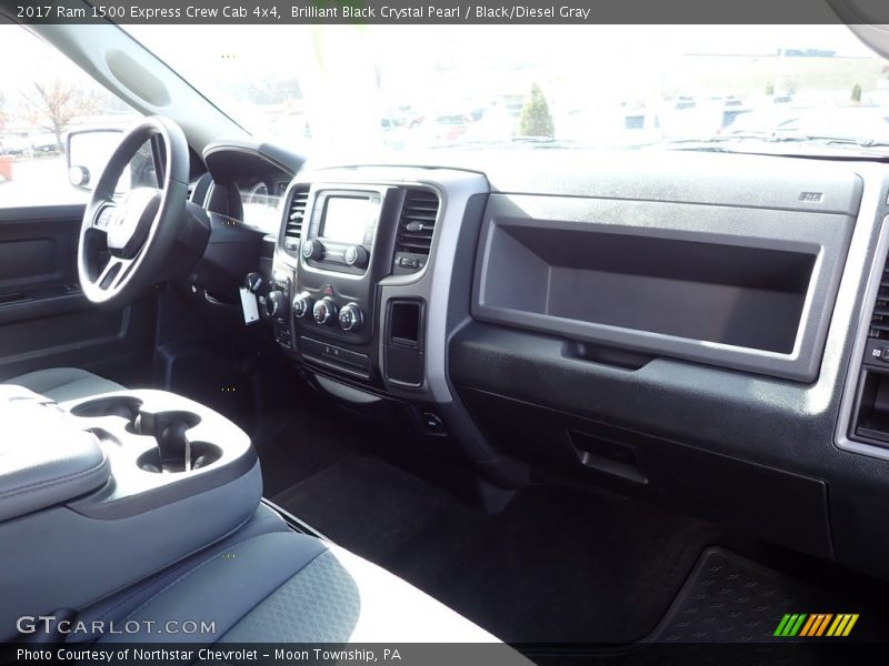 Brilliant Black Crystal Pearl / Black/Diesel Gray 2017 Ram 1500 Express Crew Cab 4x4