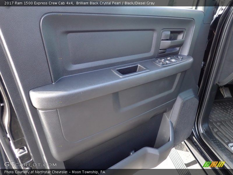 Brilliant Black Crystal Pearl / Black/Diesel Gray 2017 Ram 1500 Express Crew Cab 4x4