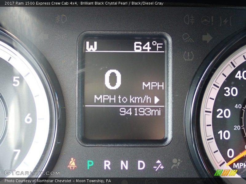 Brilliant Black Crystal Pearl / Black/Diesel Gray 2017 Ram 1500 Express Crew Cab 4x4