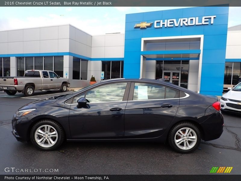 Blue Ray Metallic / Jet Black 2016 Chevrolet Cruze LT Sedan