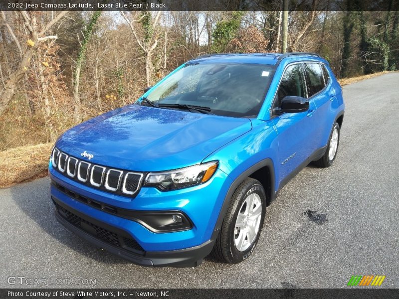 Laser Blue Pearl / Black 2022 Jeep Compass Latitude