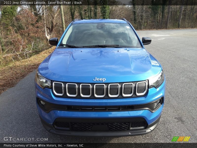 Laser Blue Pearl / Black 2022 Jeep Compass Latitude