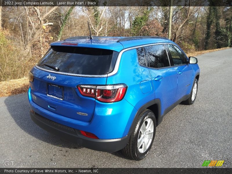 Laser Blue Pearl / Black 2022 Jeep Compass Latitude