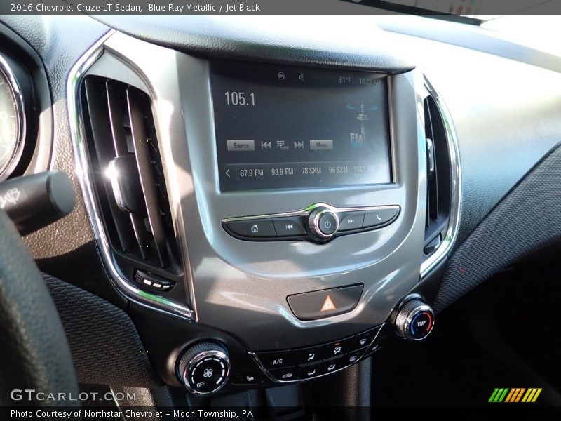 Blue Ray Metallic / Jet Black 2016 Chevrolet Cruze LT Sedan