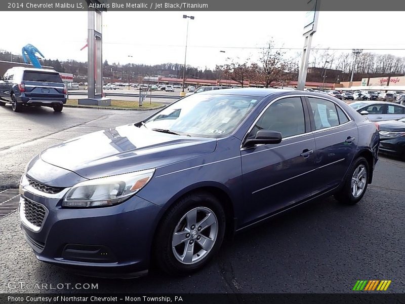 Atlantis Blue Metallic / Jet Black/Titanium 2014 Chevrolet Malibu LS
