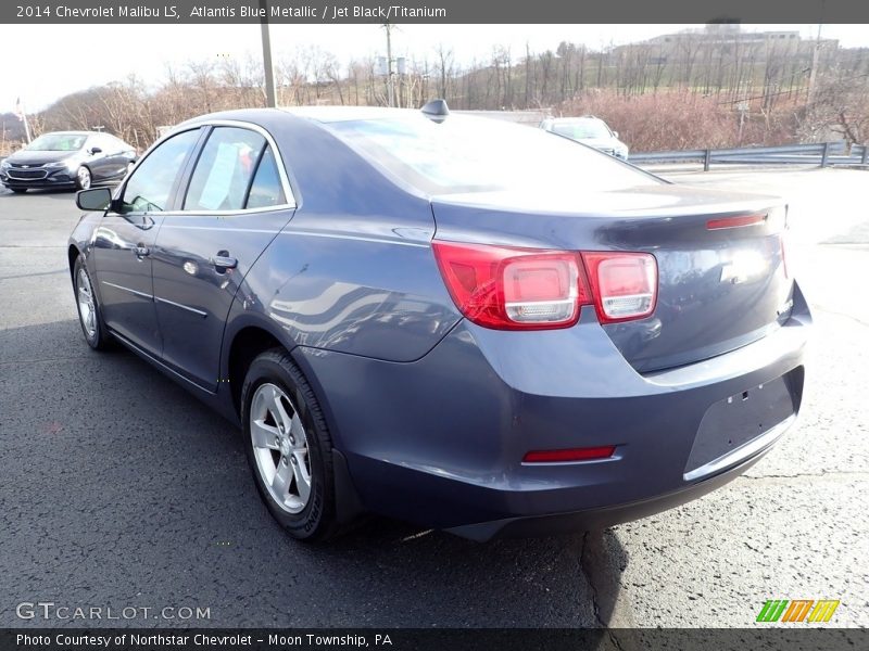 Atlantis Blue Metallic / Jet Black/Titanium 2014 Chevrolet Malibu LS