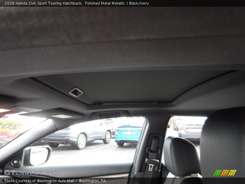 Polished Metal Metallic / Black/Ivory 2018 Honda Civic Sport Touring Hatchback