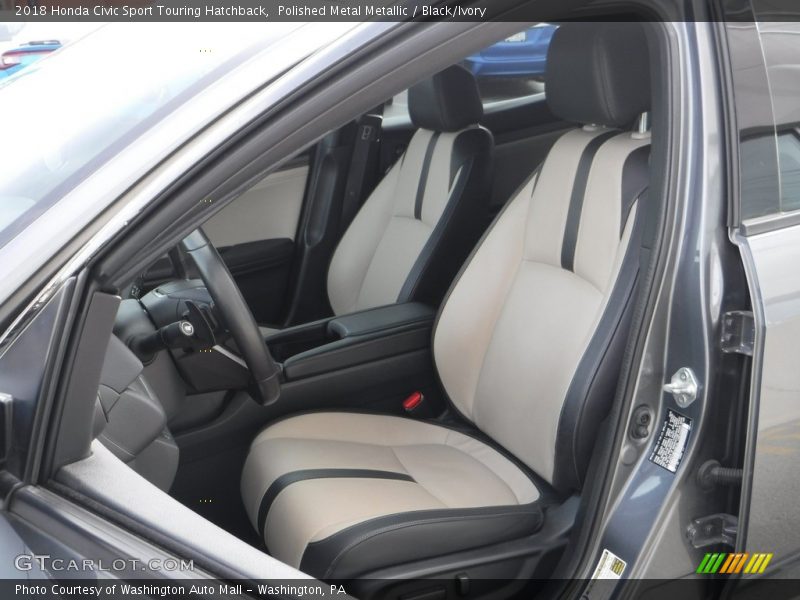 Polished Metal Metallic / Black/Ivory 2018 Honda Civic Sport Touring Hatchback