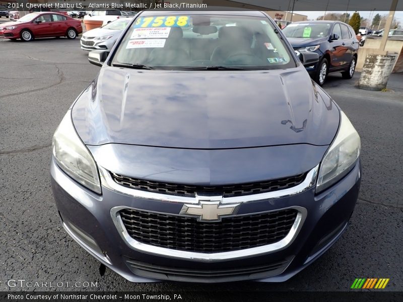 Atlantis Blue Metallic / Jet Black/Titanium 2014 Chevrolet Malibu LS