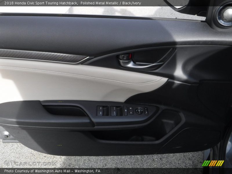 Polished Metal Metallic / Black/Ivory 2018 Honda Civic Sport Touring Hatchback