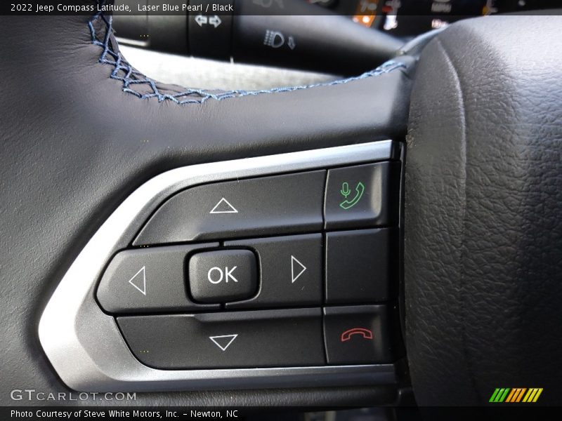 Laser Blue Pearl / Black 2022 Jeep Compass Latitude