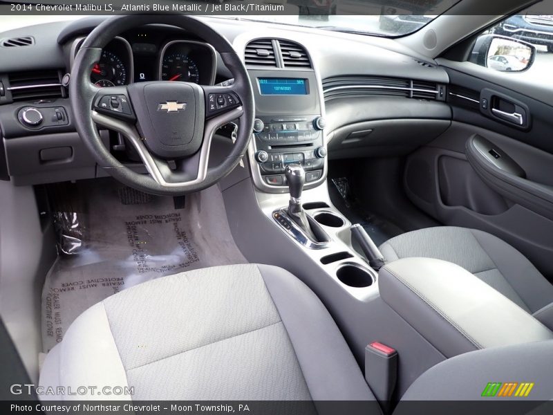 Atlantis Blue Metallic / Jet Black/Titanium 2014 Chevrolet Malibu LS