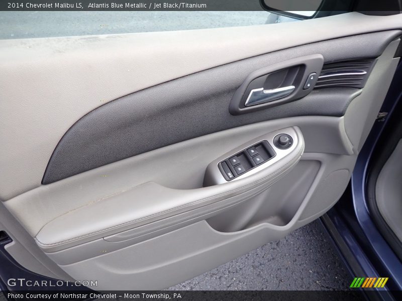 Atlantis Blue Metallic / Jet Black/Titanium 2014 Chevrolet Malibu LS