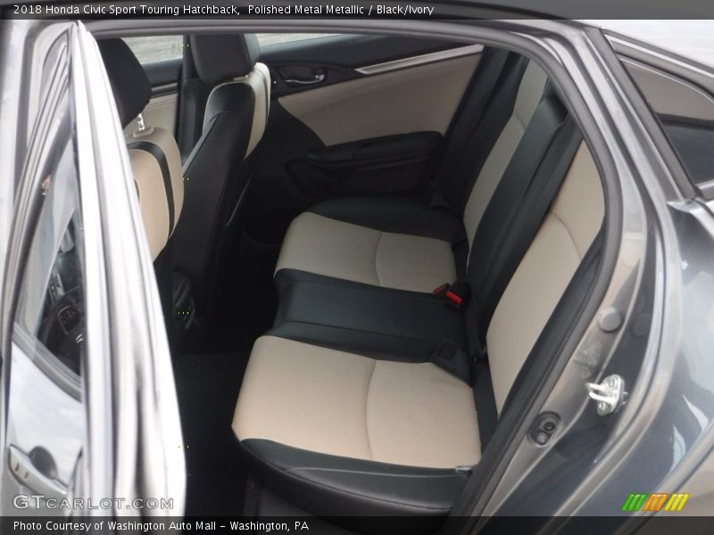 Polished Metal Metallic / Black/Ivory 2018 Honda Civic Sport Touring Hatchback