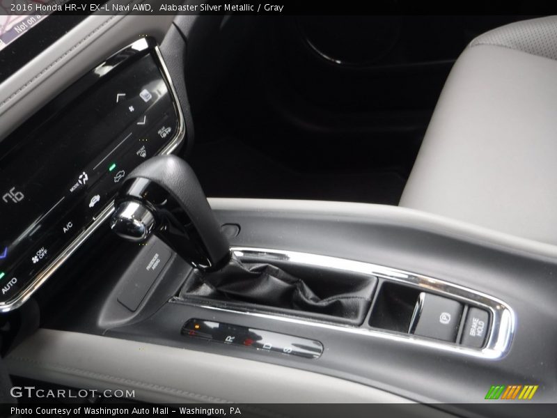 Alabaster Silver Metallic / Gray 2016 Honda HR-V EX-L Navi AWD