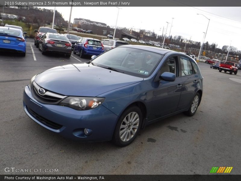 Newport Blue Pearl / Ivory 2010 Subaru Impreza 2.5i Premium Wagon