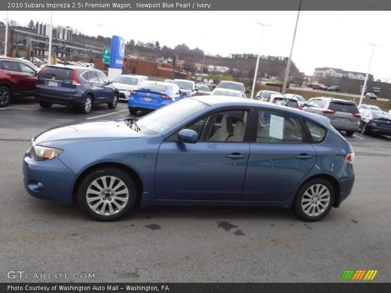 Newport Blue Pearl / Ivory 2010 Subaru Impreza 2.5i Premium Wagon