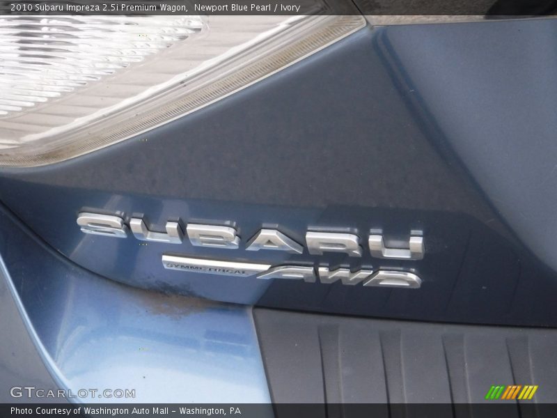 Newport Blue Pearl / Ivory 2010 Subaru Impreza 2.5i Premium Wagon