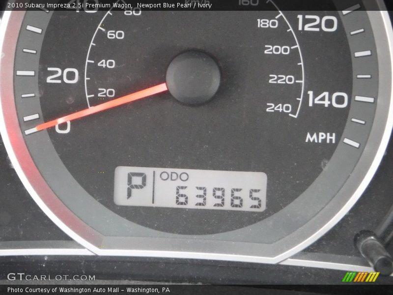 Newport Blue Pearl / Ivory 2010 Subaru Impreza 2.5i Premium Wagon