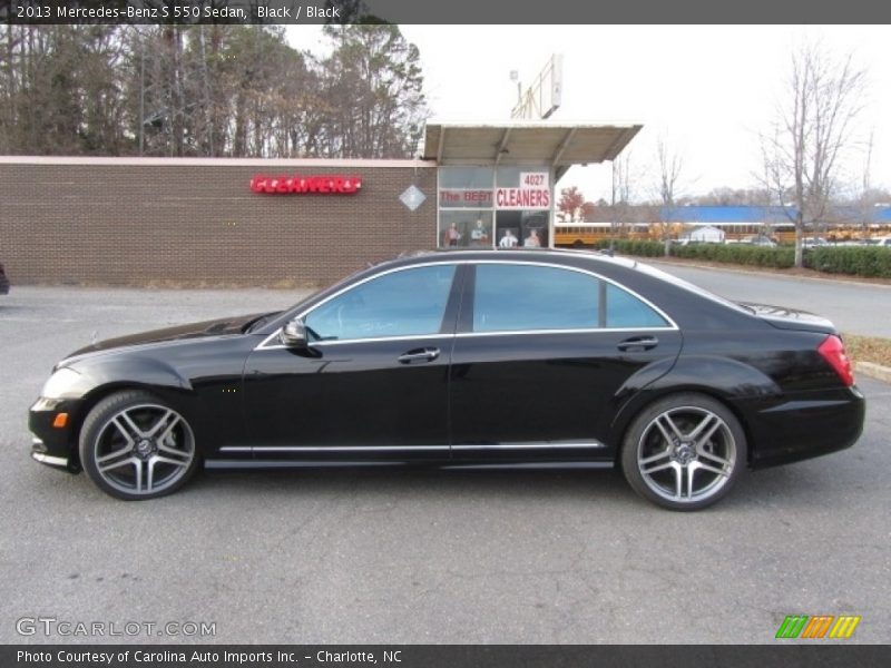 Black / Black 2013 Mercedes-Benz S 550 Sedan