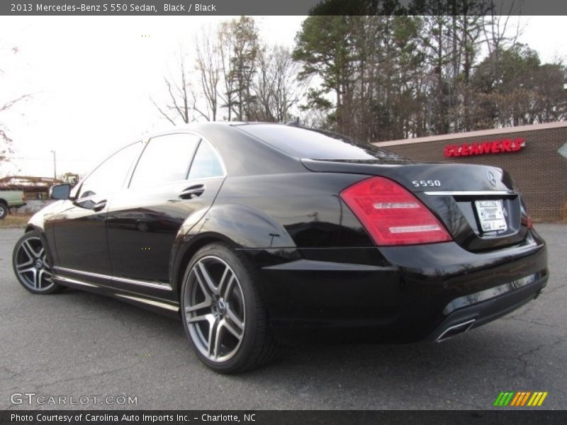 Black / Black 2013 Mercedes-Benz S 550 Sedan