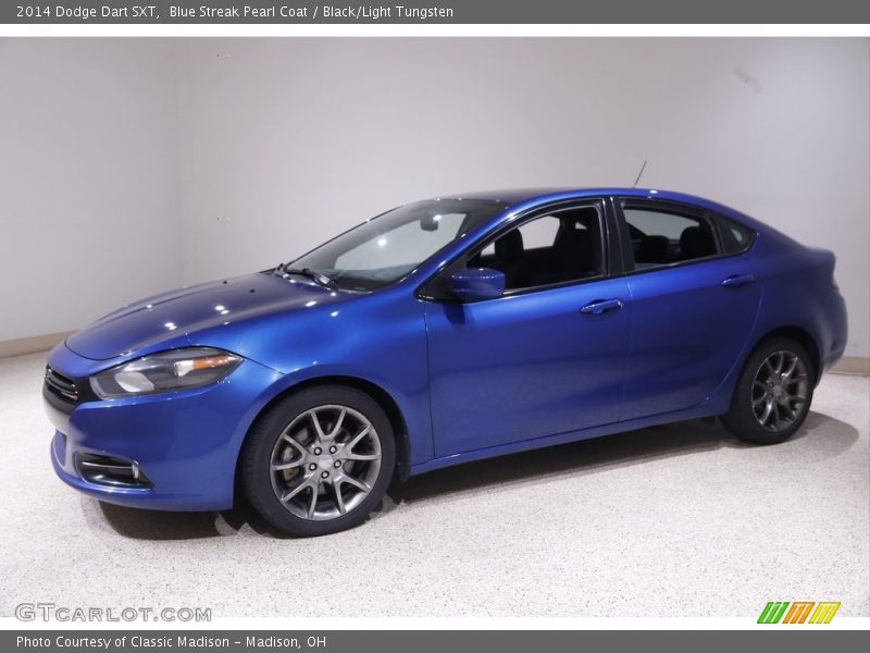 Blue Streak Pearl Coat / Black/Light Tungsten 2014 Dodge Dart SXT