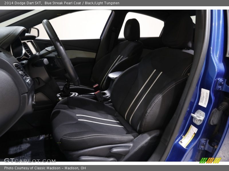 Blue Streak Pearl Coat / Black/Light Tungsten 2014 Dodge Dart SXT