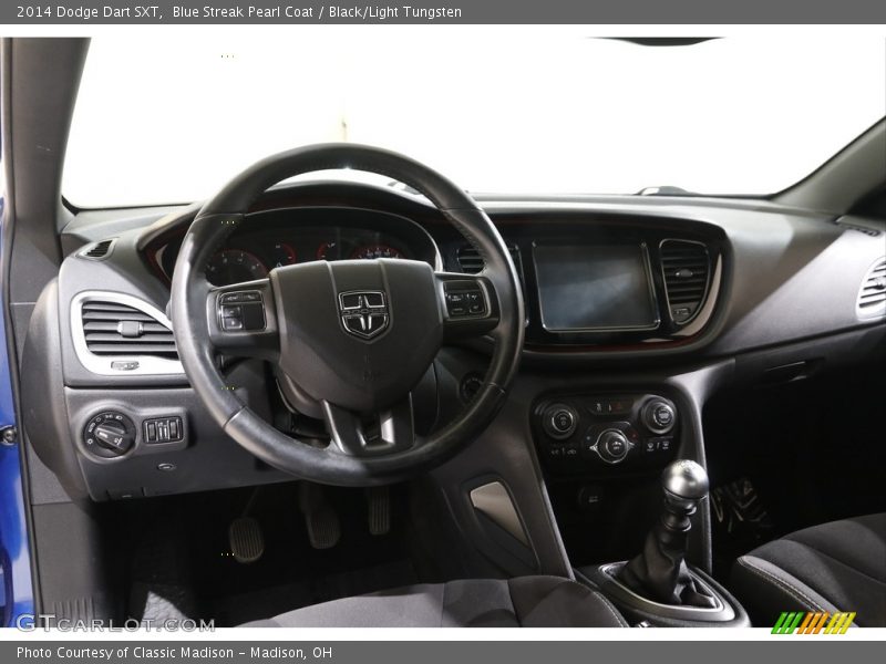Blue Streak Pearl Coat / Black/Light Tungsten 2014 Dodge Dart SXT