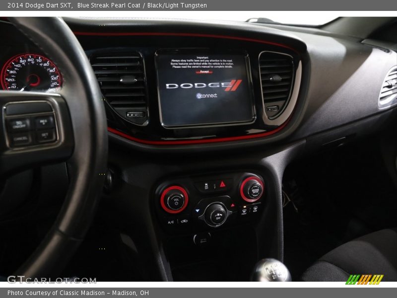 Blue Streak Pearl Coat / Black/Light Tungsten 2014 Dodge Dart SXT