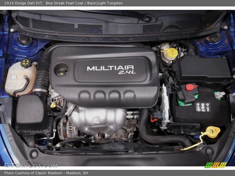 Blue Streak Pearl Coat / Black/Light Tungsten 2014 Dodge Dart SXT