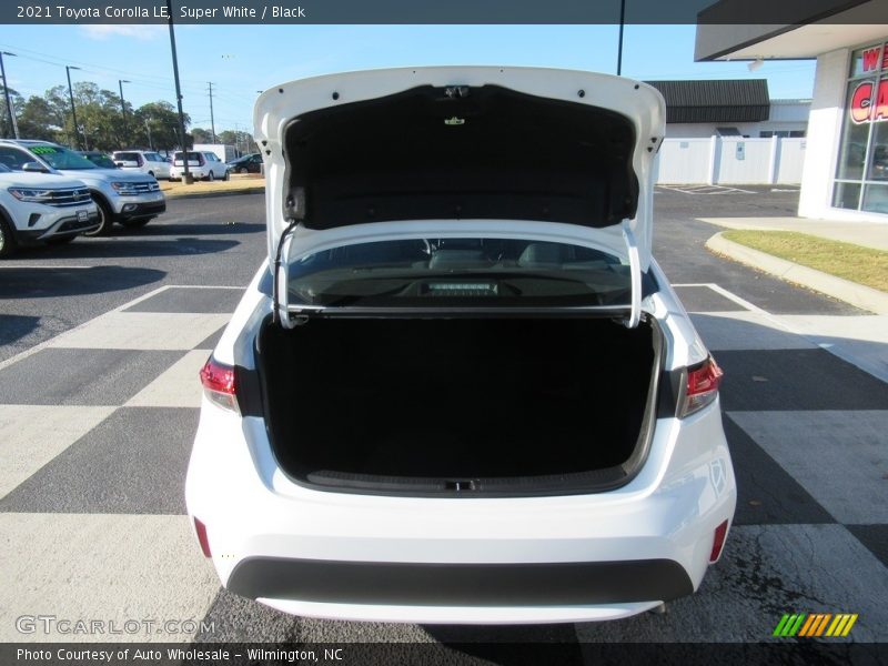 Super White / Black 2021 Toyota Corolla LE
