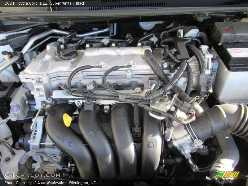 Super White / Black 2021 Toyota Corolla LE