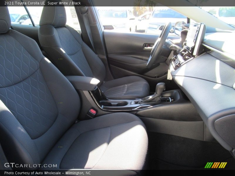 Super White / Black 2021 Toyota Corolla LE