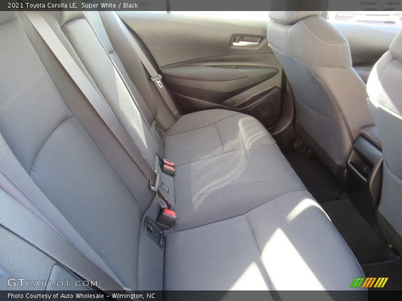 Super White / Black 2021 Toyota Corolla LE