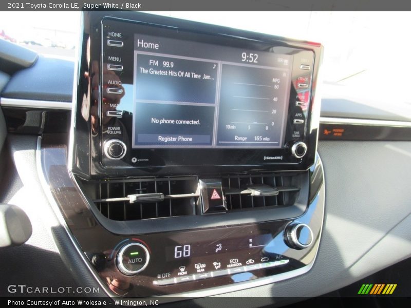 Super White / Black 2021 Toyota Corolla LE