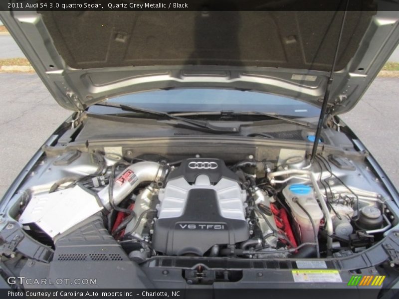 Quartz Grey Metallic / Black 2011 Audi S4 3.0 quattro Sedan