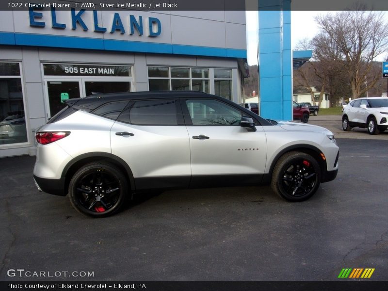 Silver Ice Metallic / Jet Black 2022 Chevrolet Blazer LT AWD