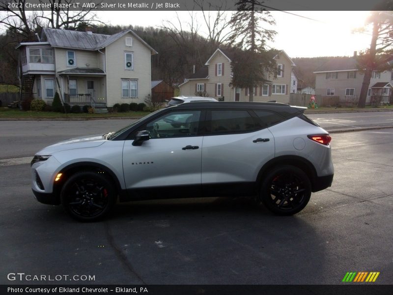 Silver Ice Metallic / Jet Black 2022 Chevrolet Blazer LT AWD