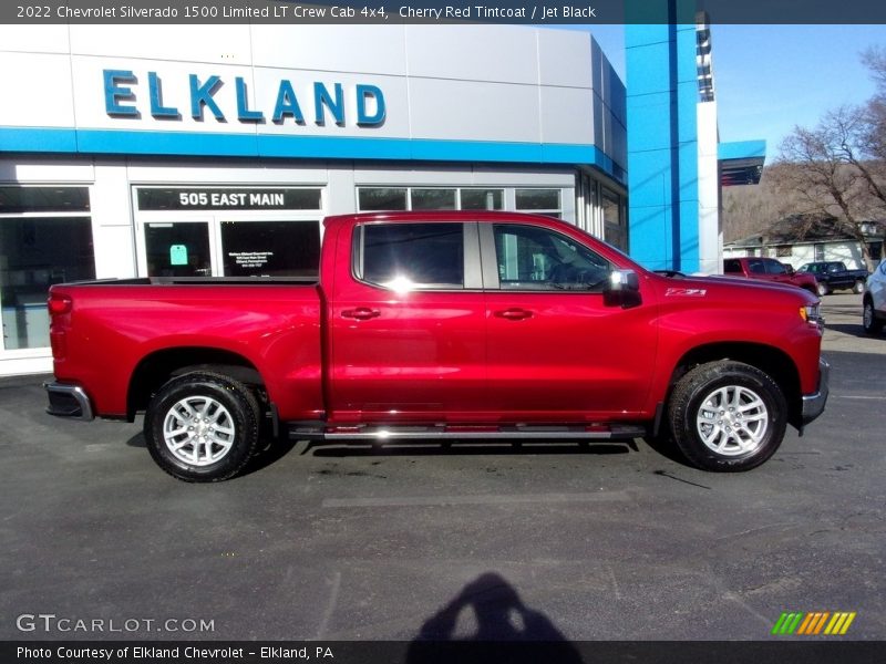 Cherry Red Tintcoat / Jet Black 2022 Chevrolet Silverado 1500 Limited LT Crew Cab 4x4